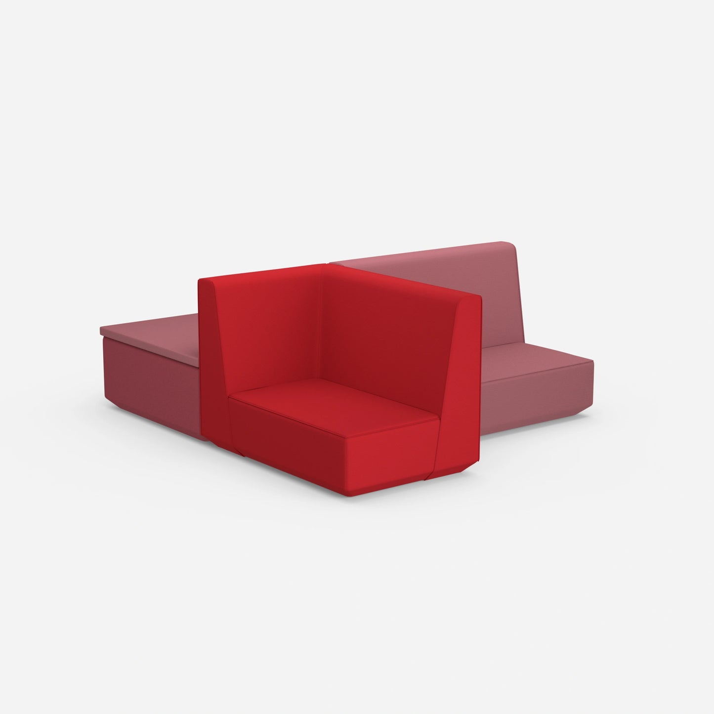 Cross sleeper sofa from behind