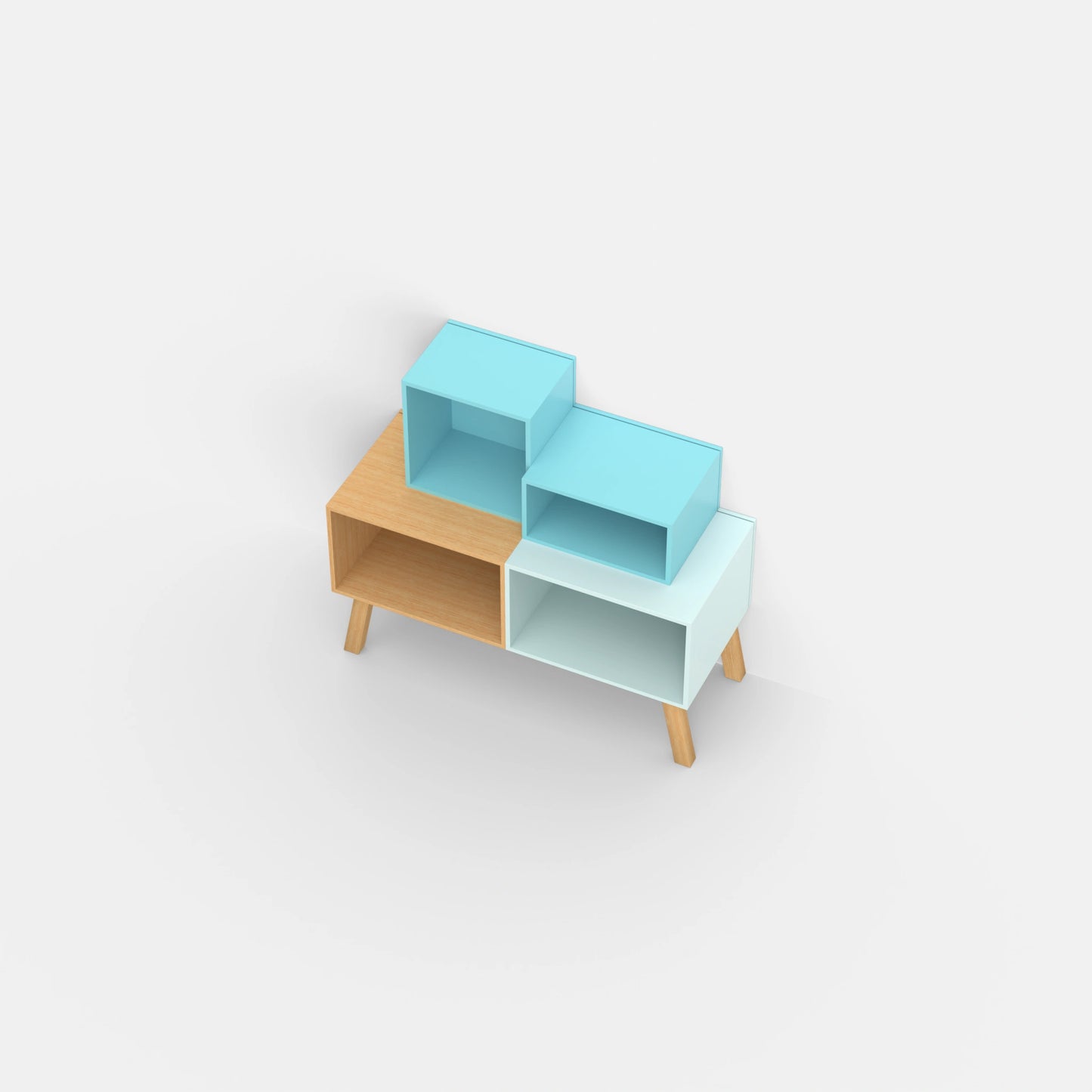 Shelving system SB020 from above