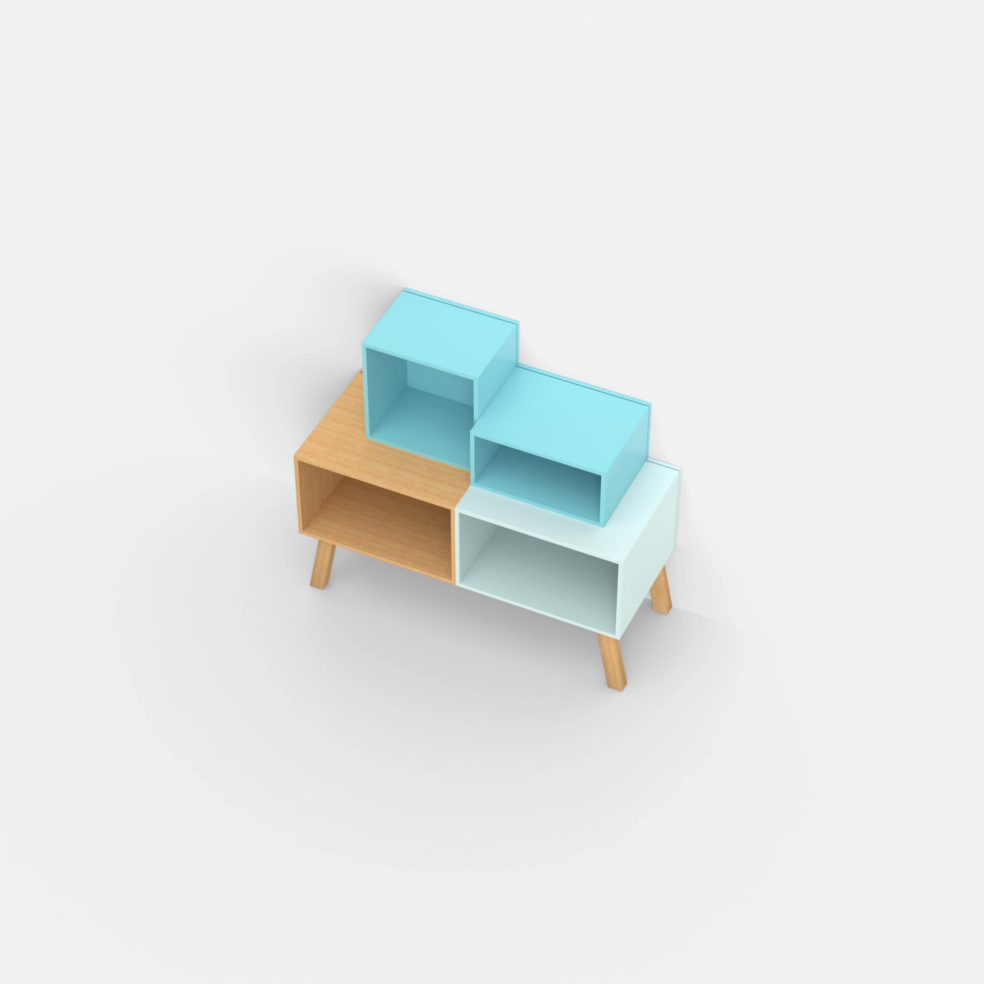 Shelving system SB020 from above