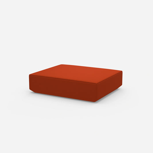 Red pouf from the side