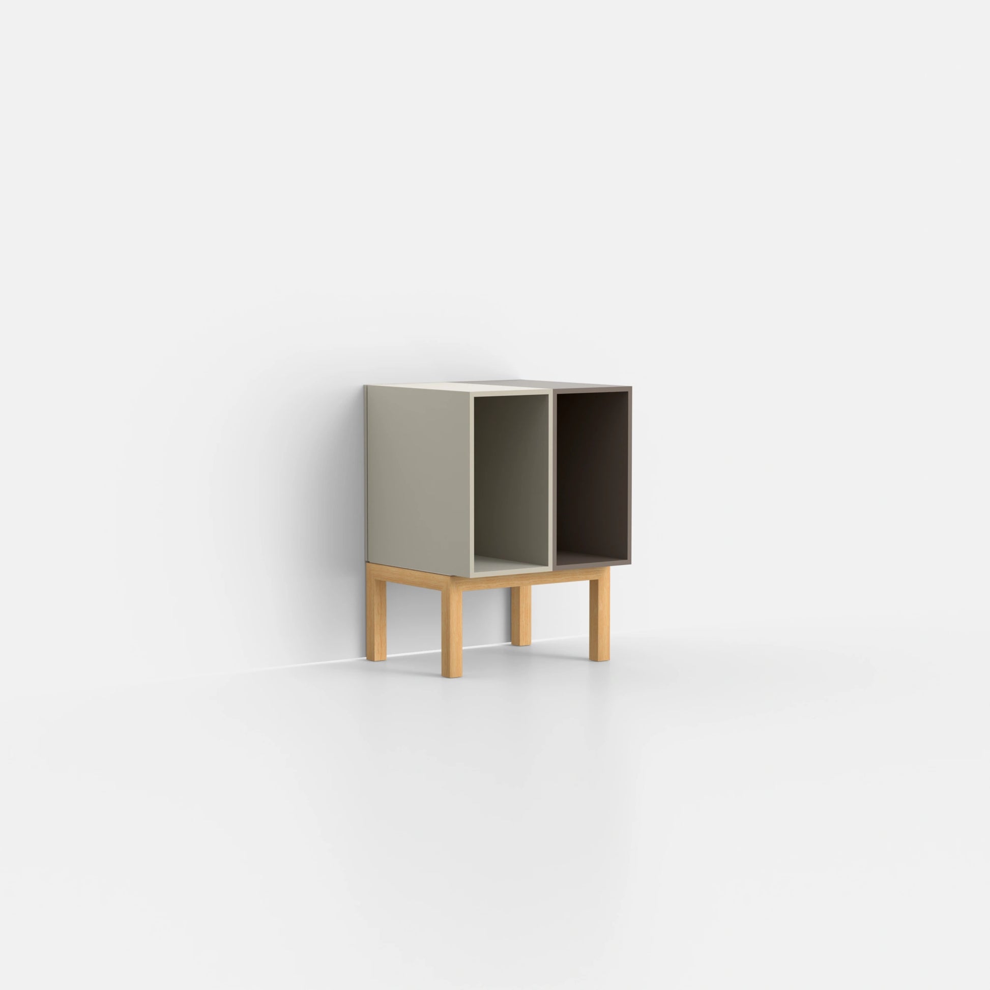 Record shelf SB021 from the left side