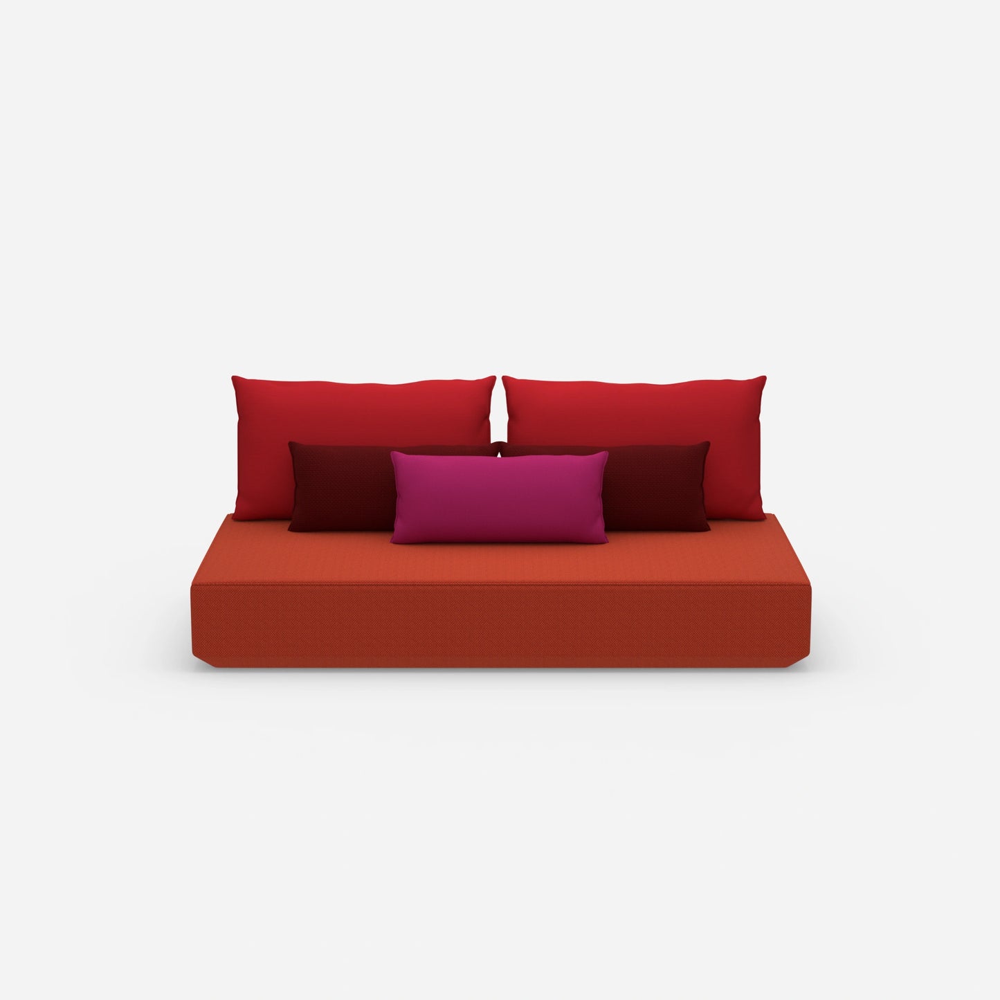 Sofa bed 100 cm wide from the front