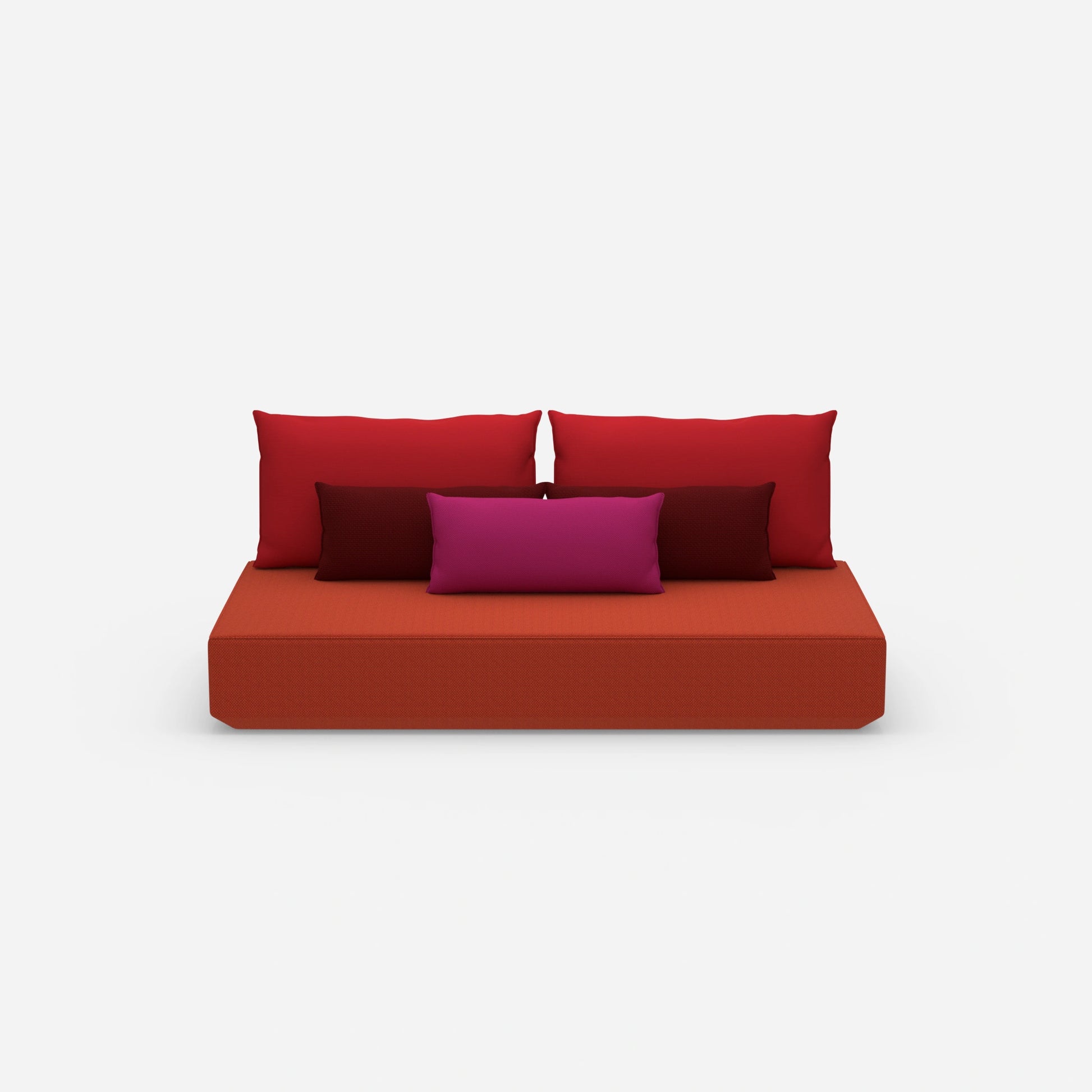 Sofa bed 100 cm wide from the front