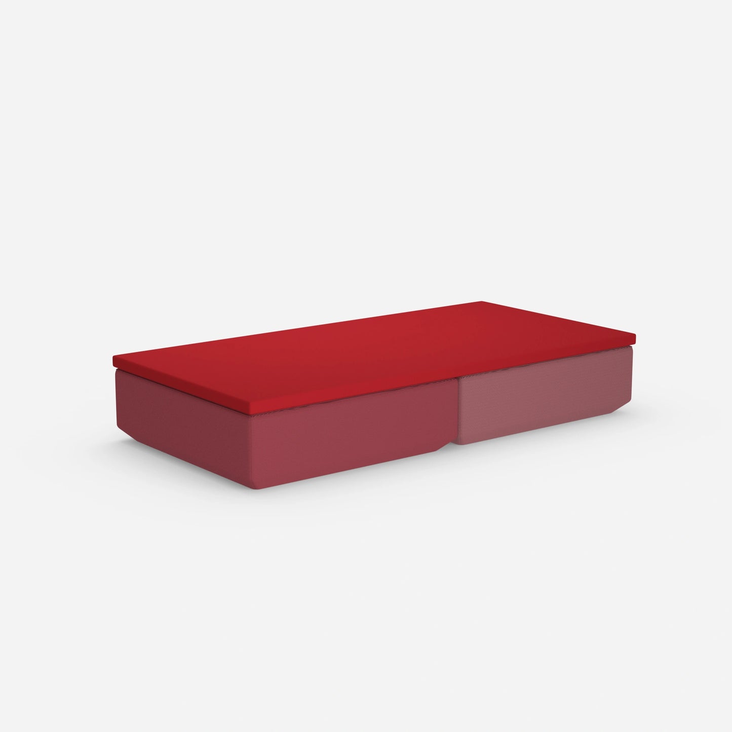 Sofa bed, floor-level from the rear