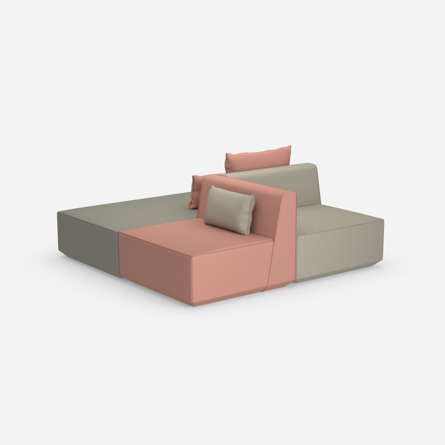 Sofa bed office from behind