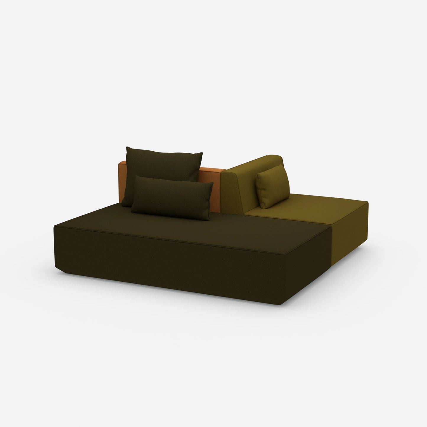 Sofa bed office from the side