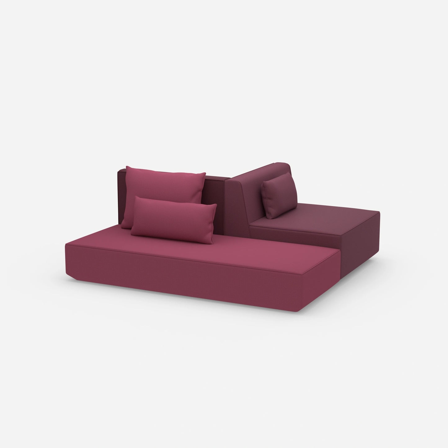 Sofa bed simply from the side