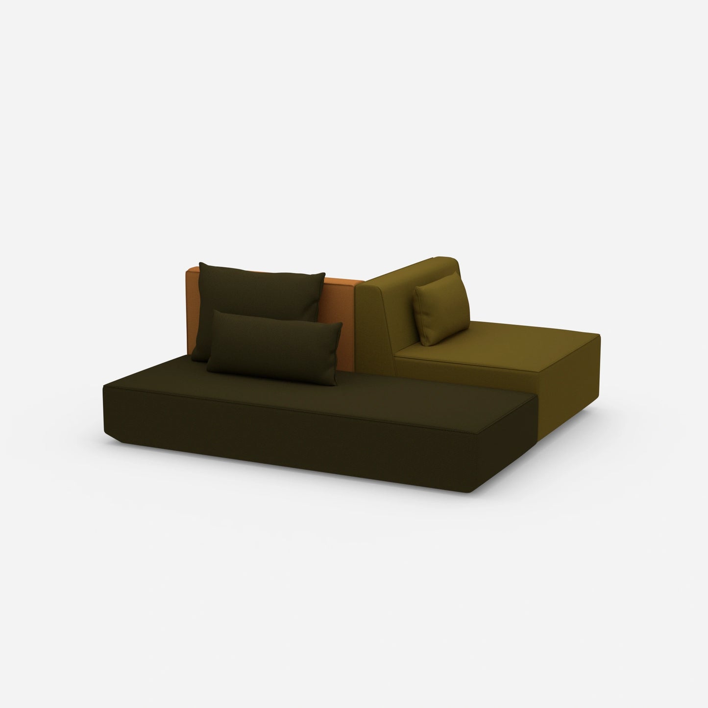 Sofa bed simply from the side