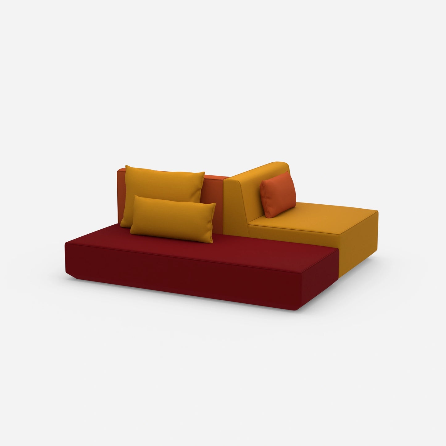 Sofa bed simply from the side