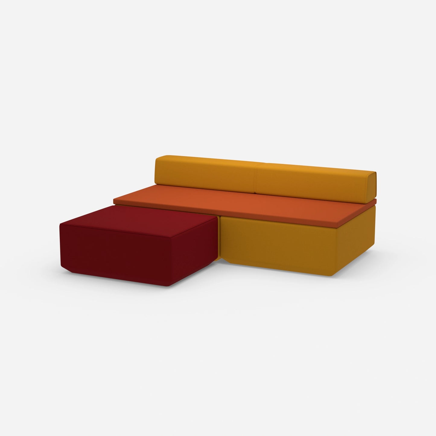 Sofa bed for one person from the side