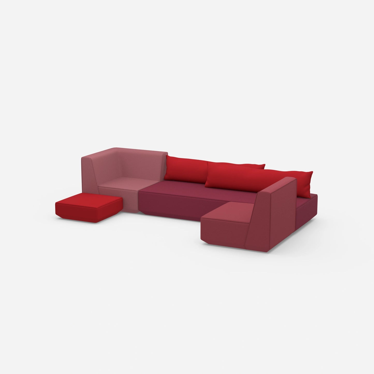 Compact sofa bed from the side