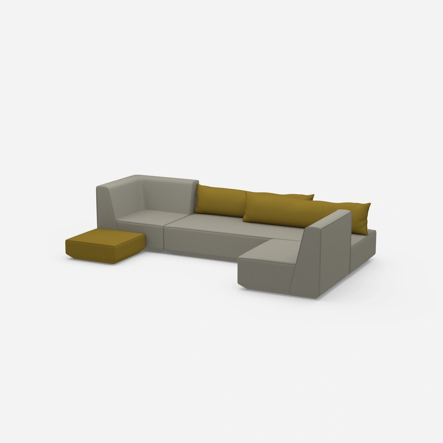 Compact sofa bed from the side