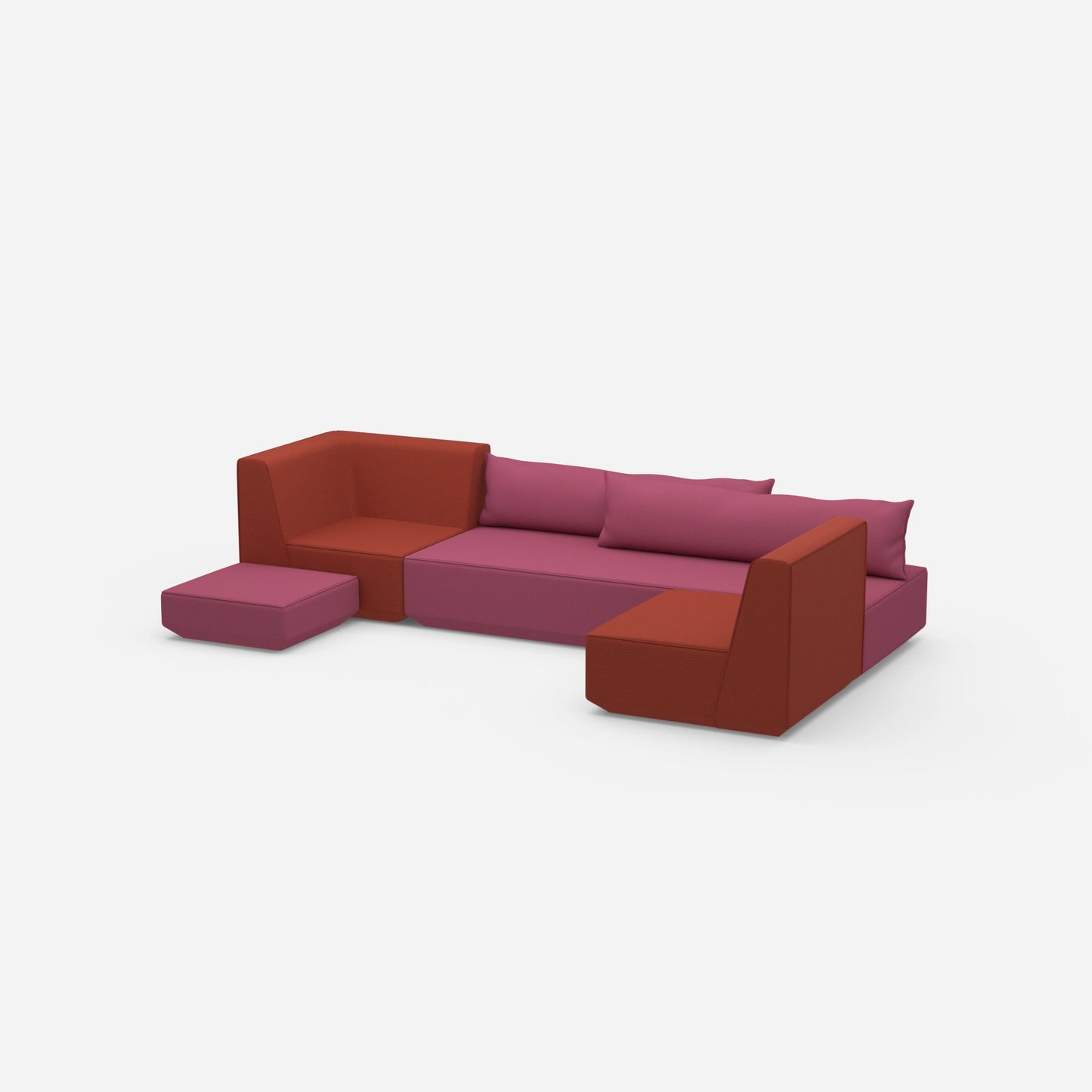Compact sofa bed from the side