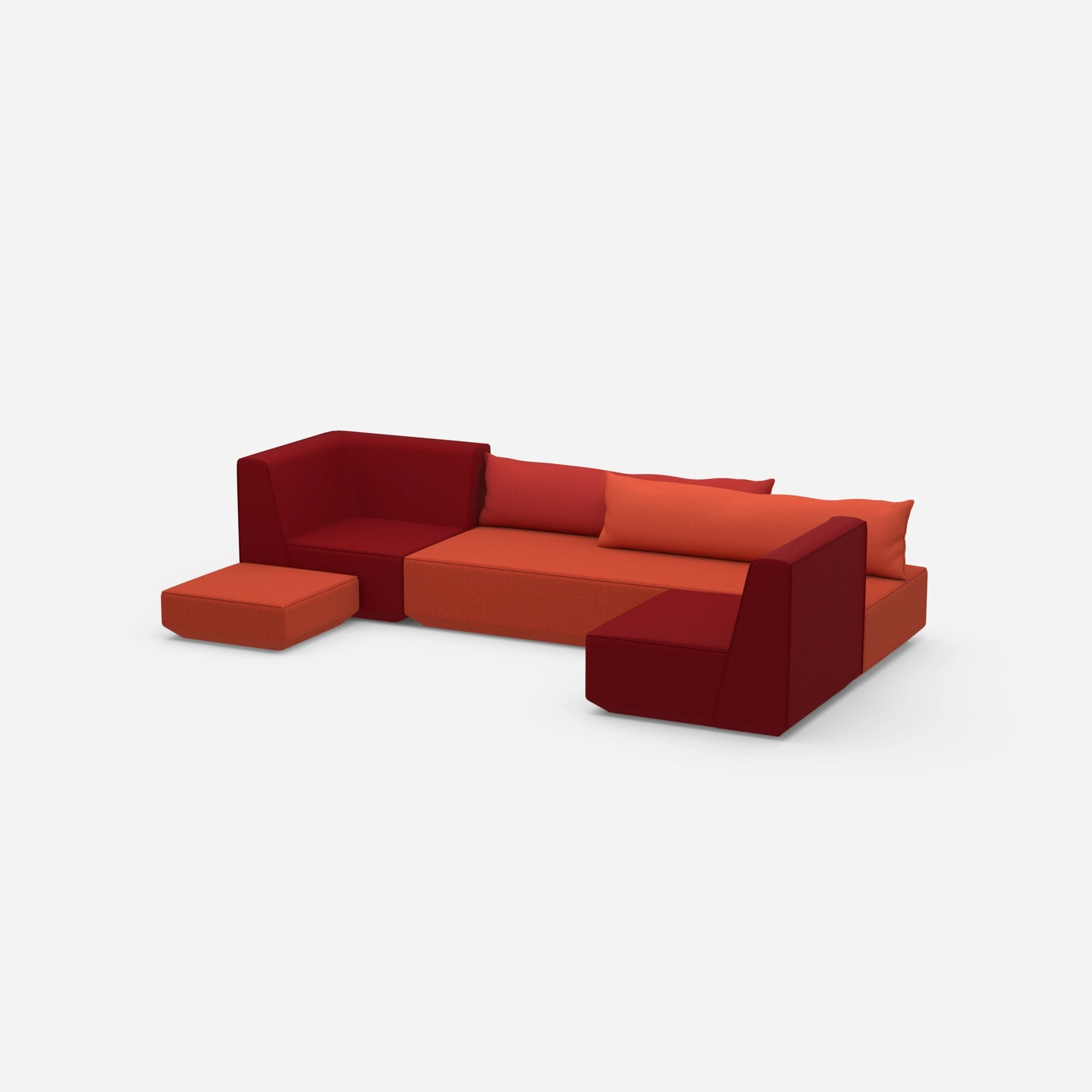 Compact sofa bed from the side