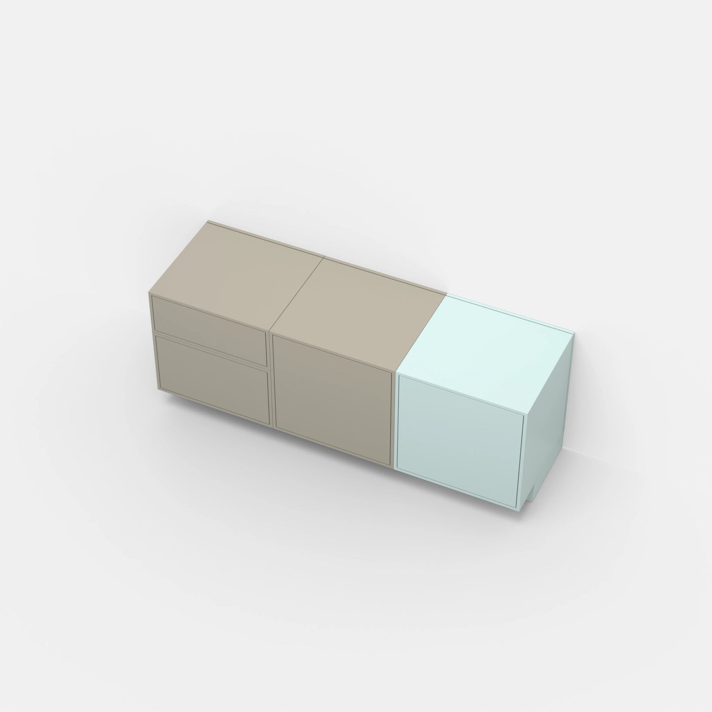 RK138 drawer unit from above