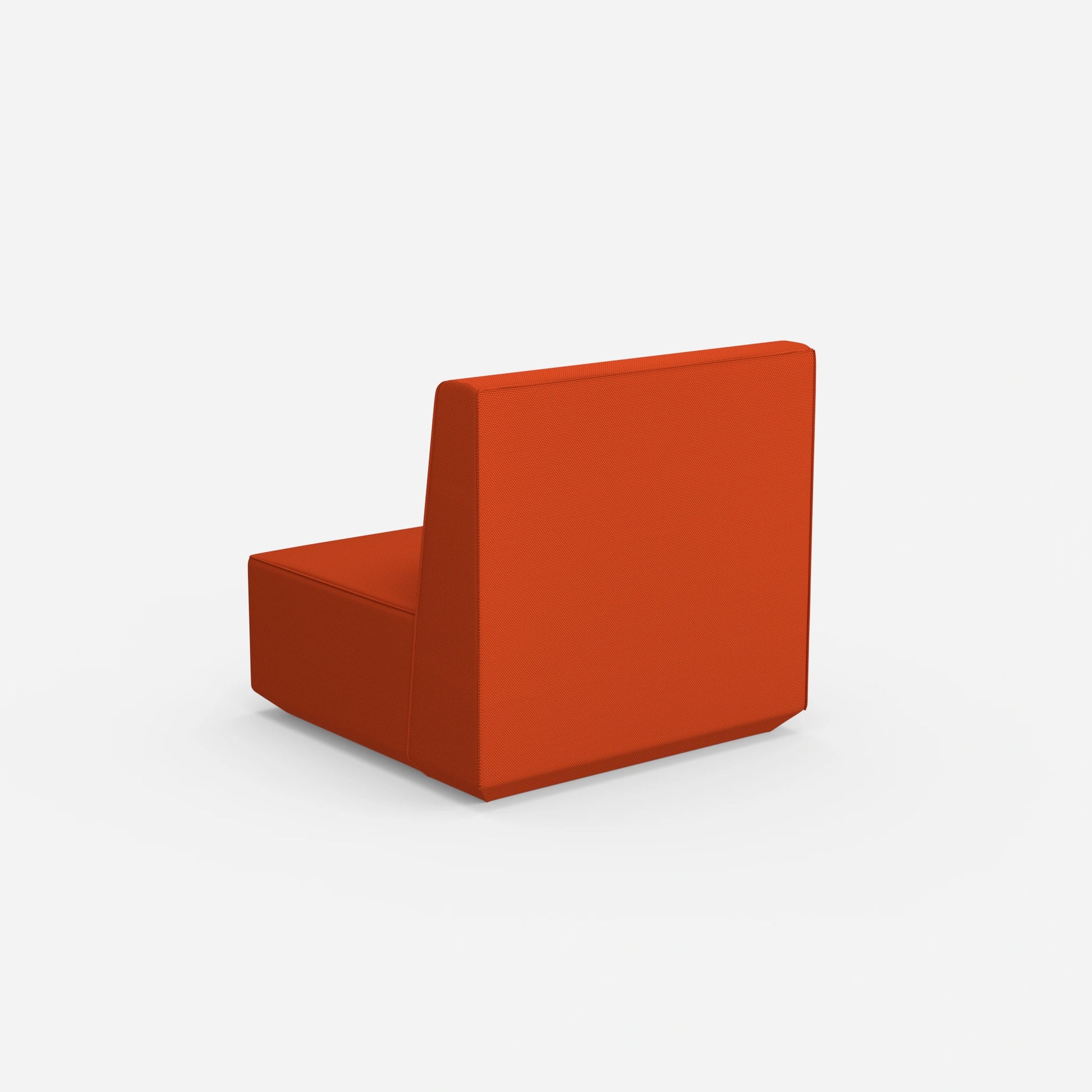 Armchair with high back from behind