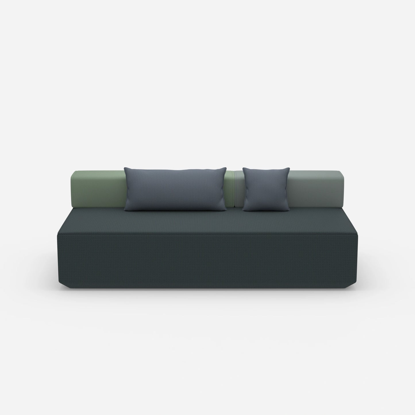 Single sofa bed from the front