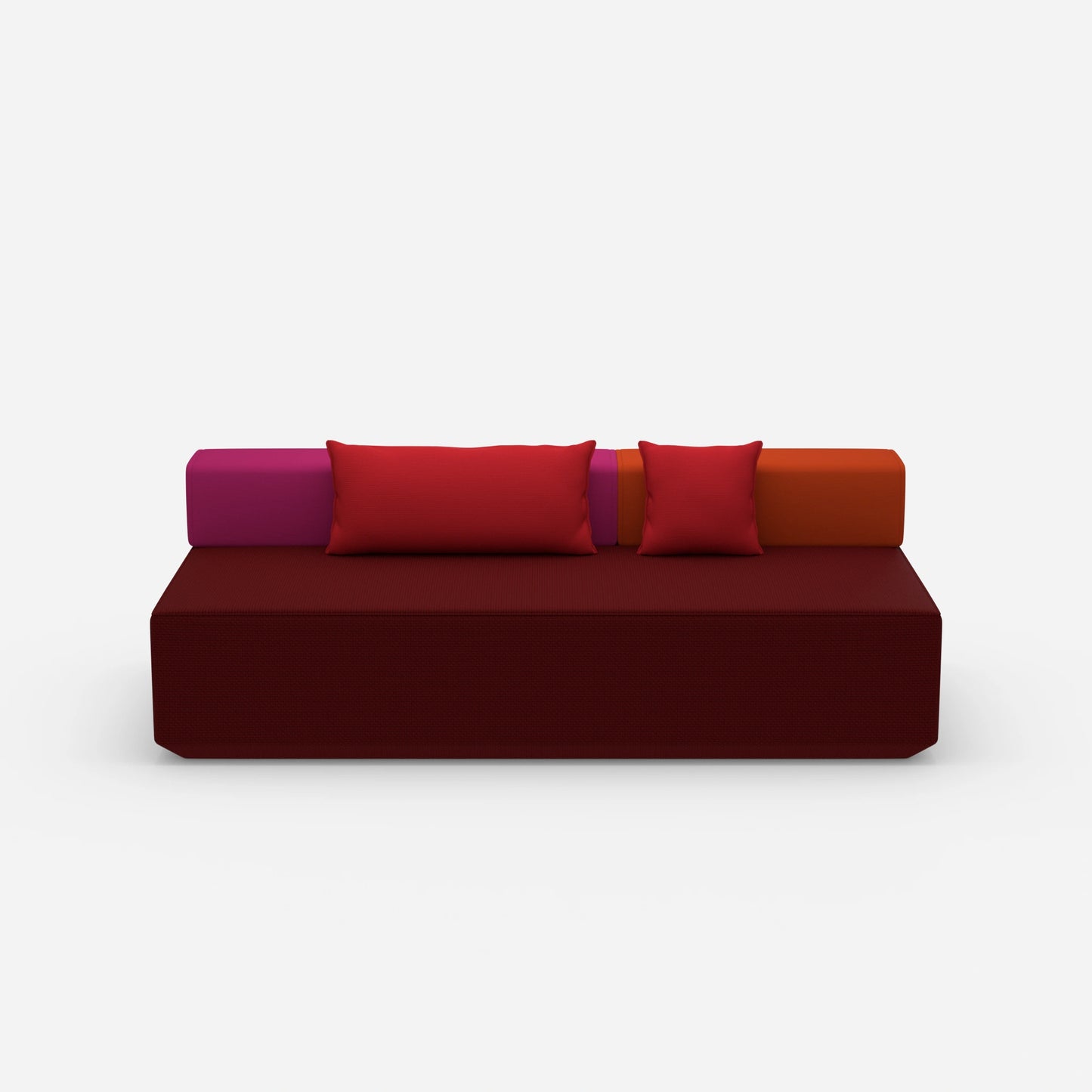 Single sofa bed from the front