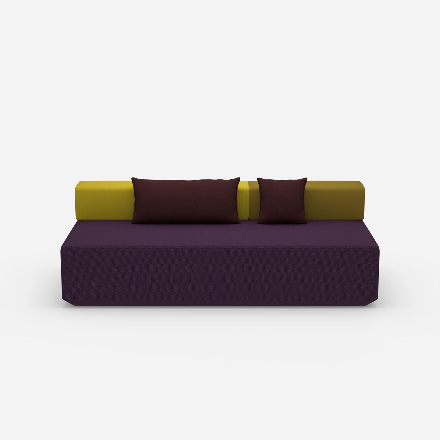 Single sofa bed from the front