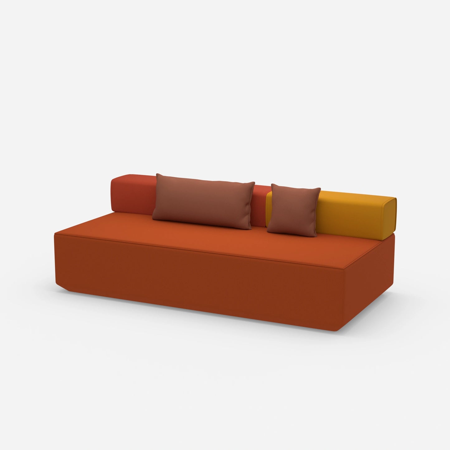 Single sofa bed from the side