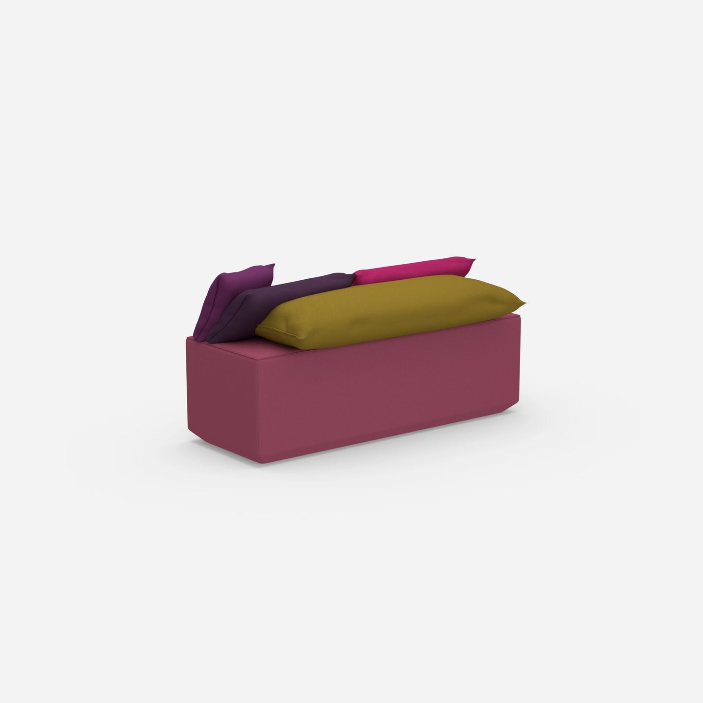 Dining room bench 160 cm from behind