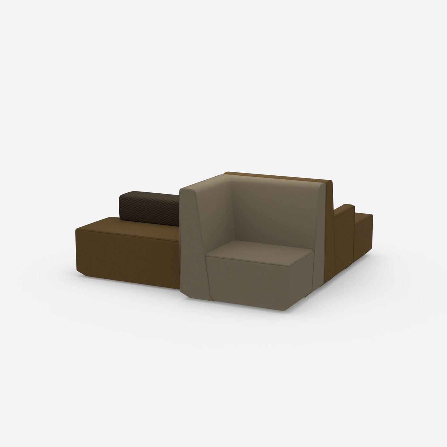 Seat bench inside from the side