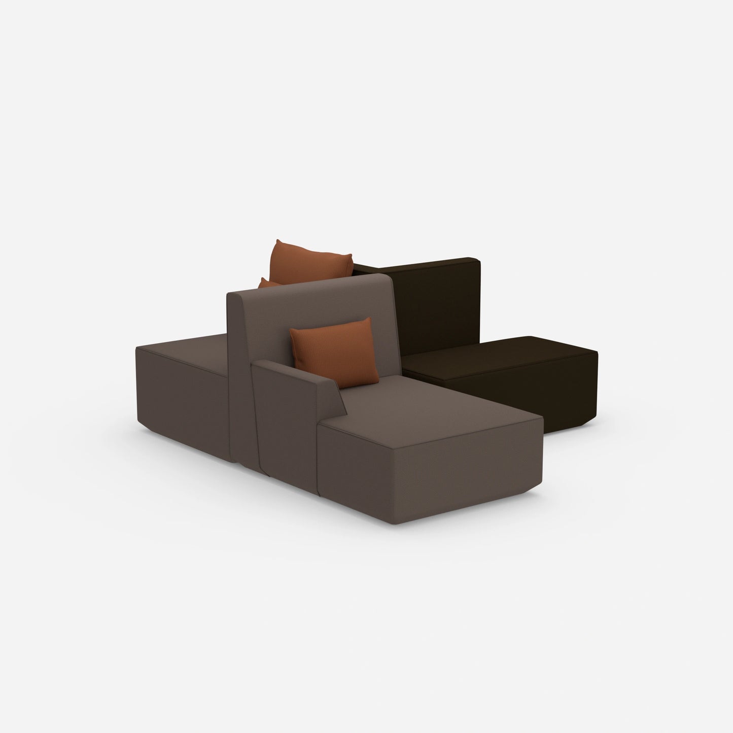 Interior bench seat from behind