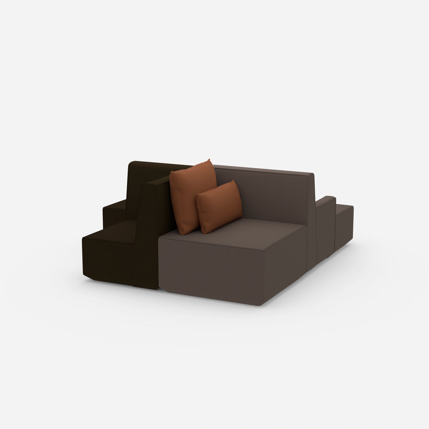 Seat bench inside from the side