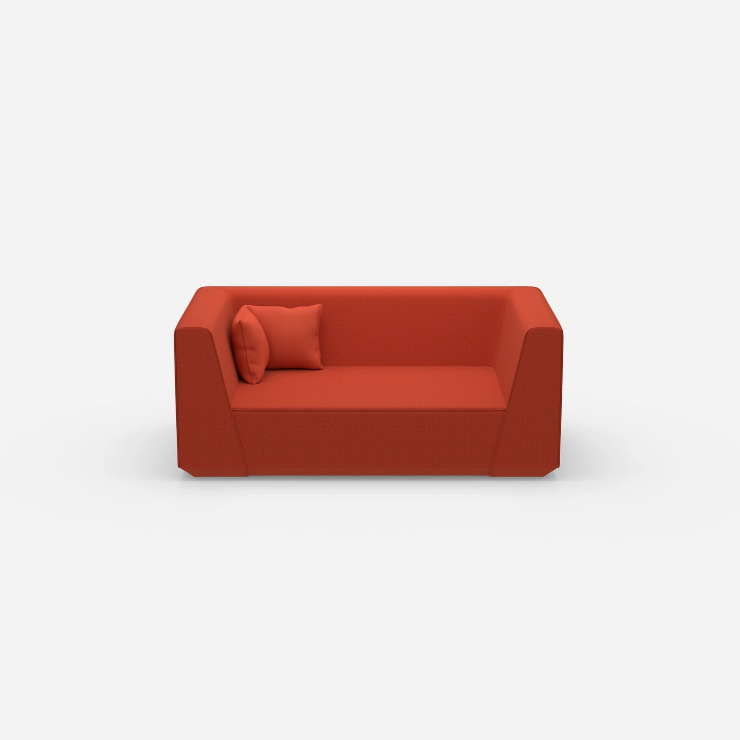 2 seater modern sofa from the front