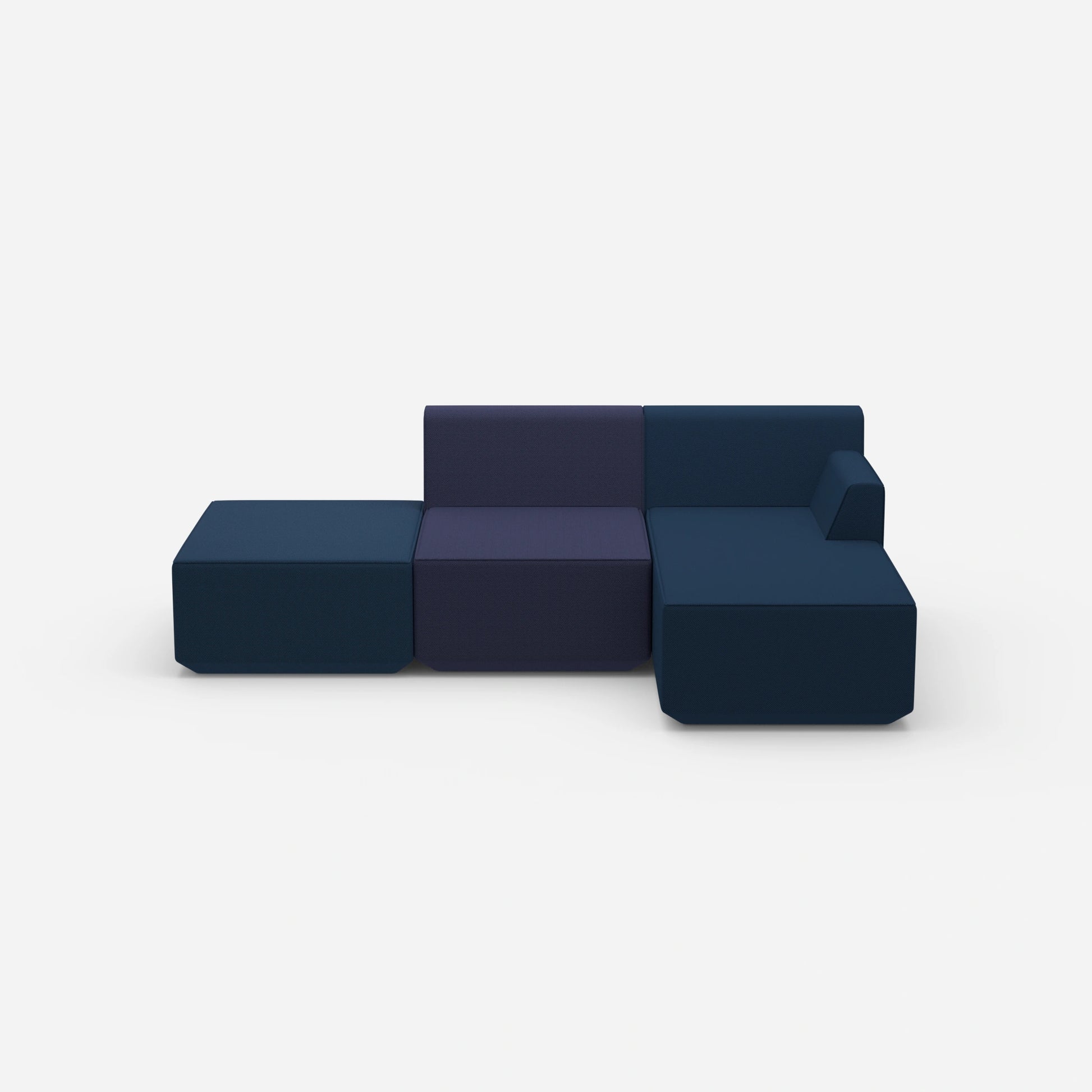 Sofa for 3 people from the front