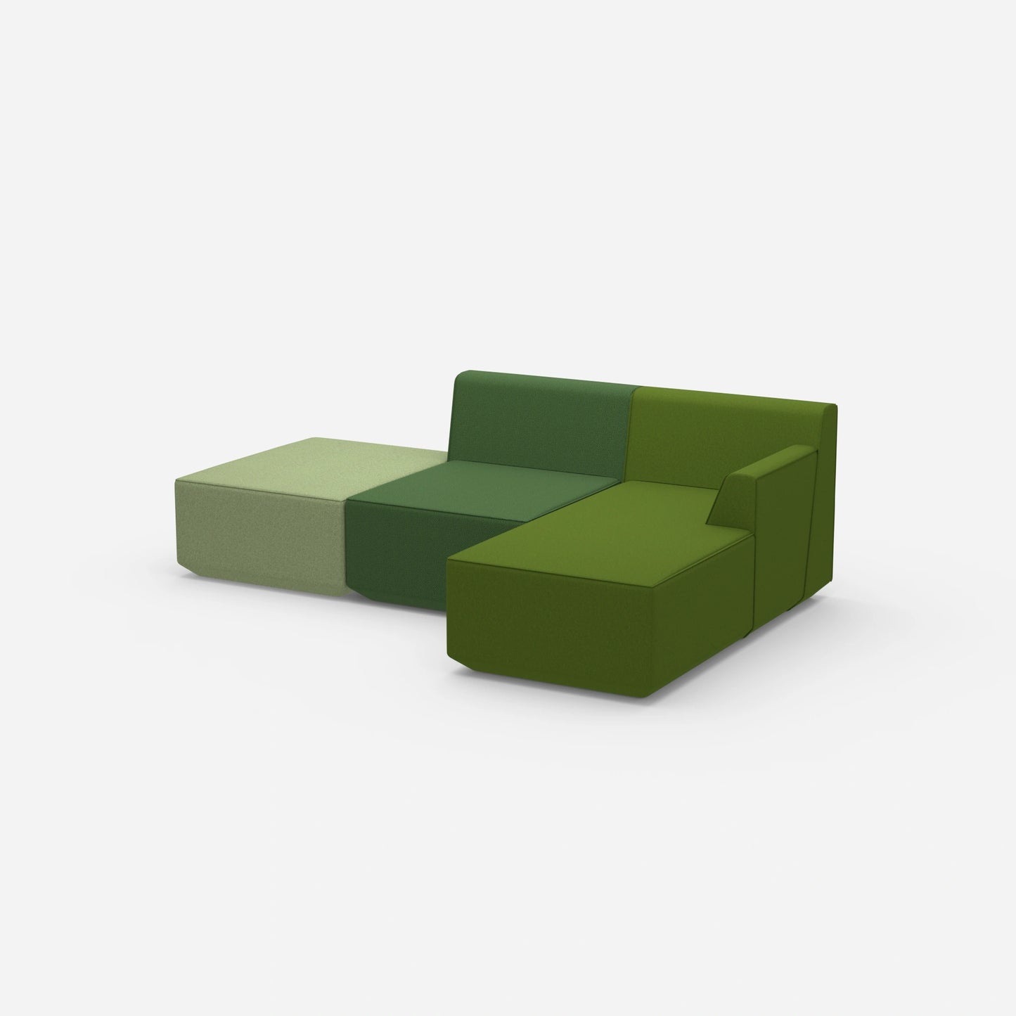 Sofa for 3 people from the side