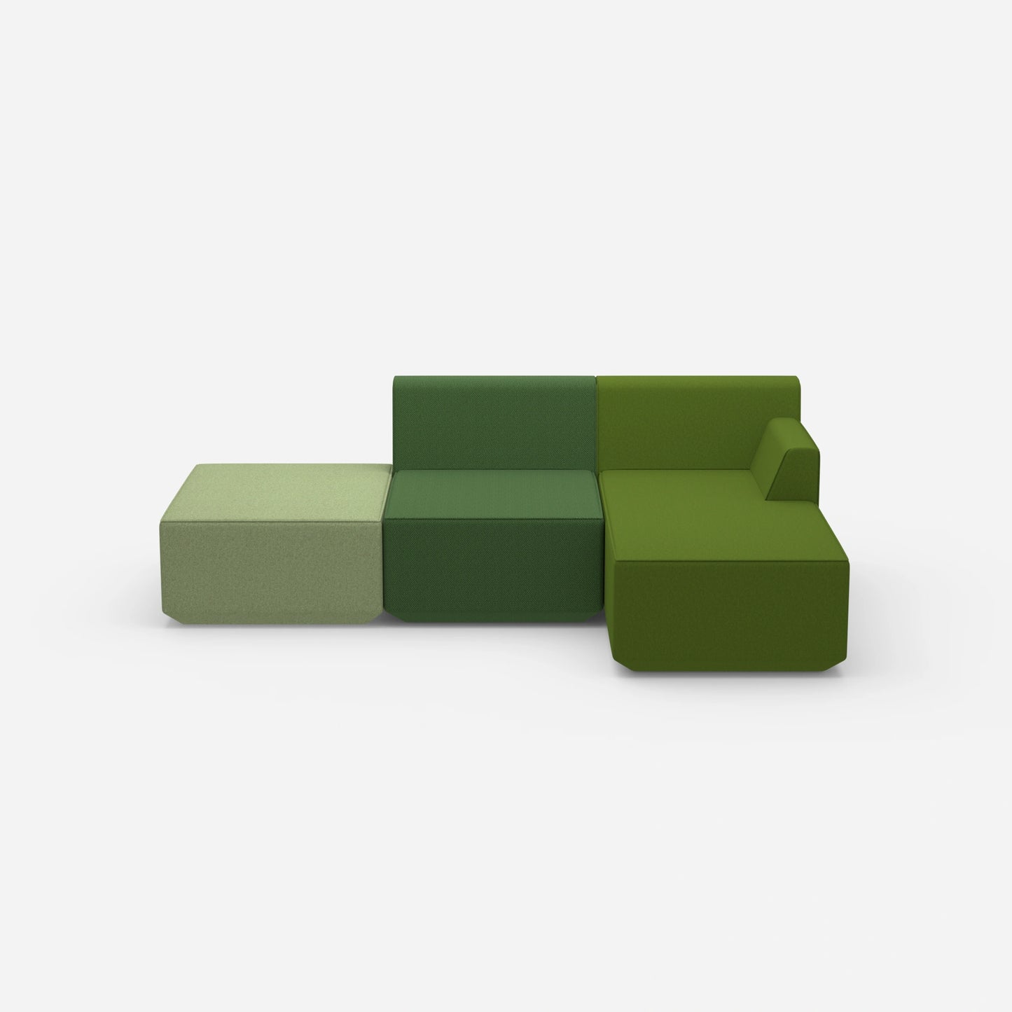 Sofa for 3 people from the front