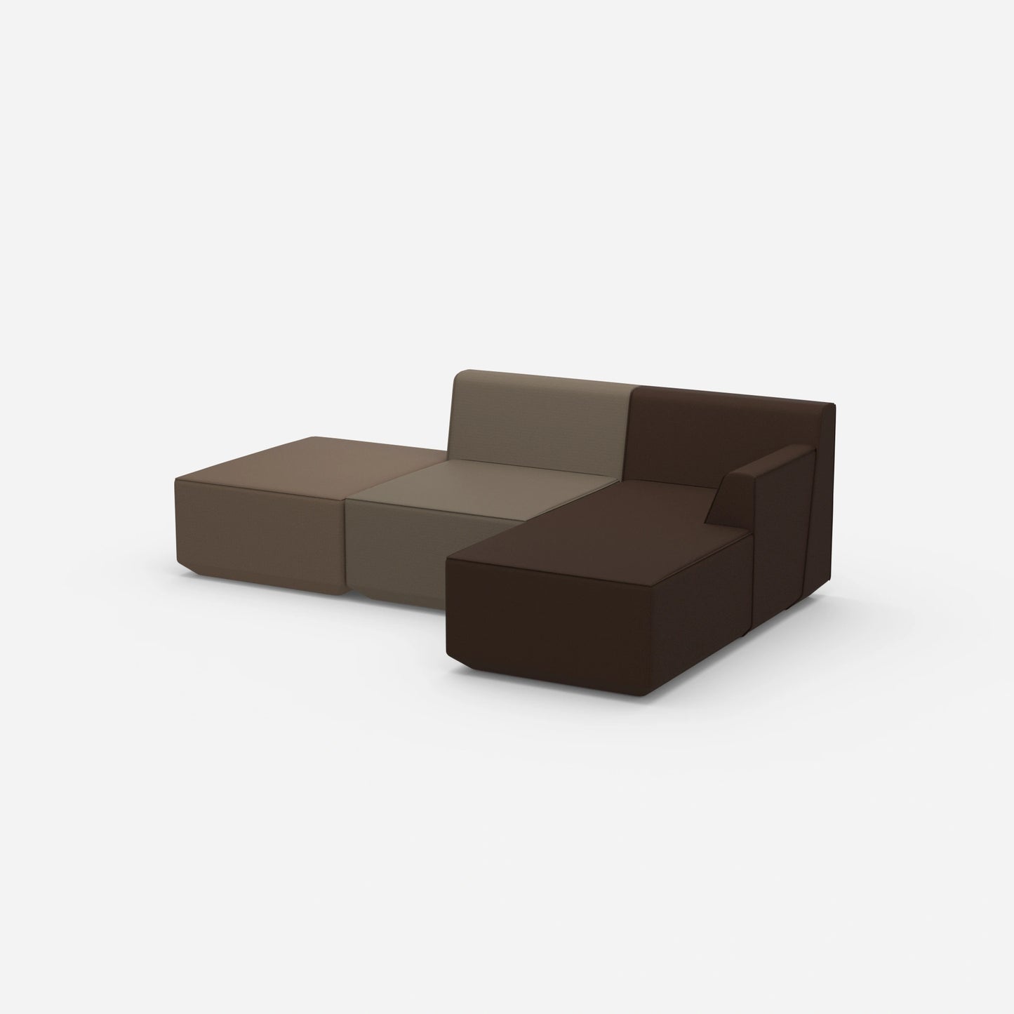 Sofa for 3 people from the side