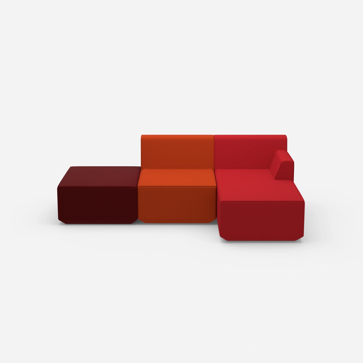 Sofa for 3 people from the front