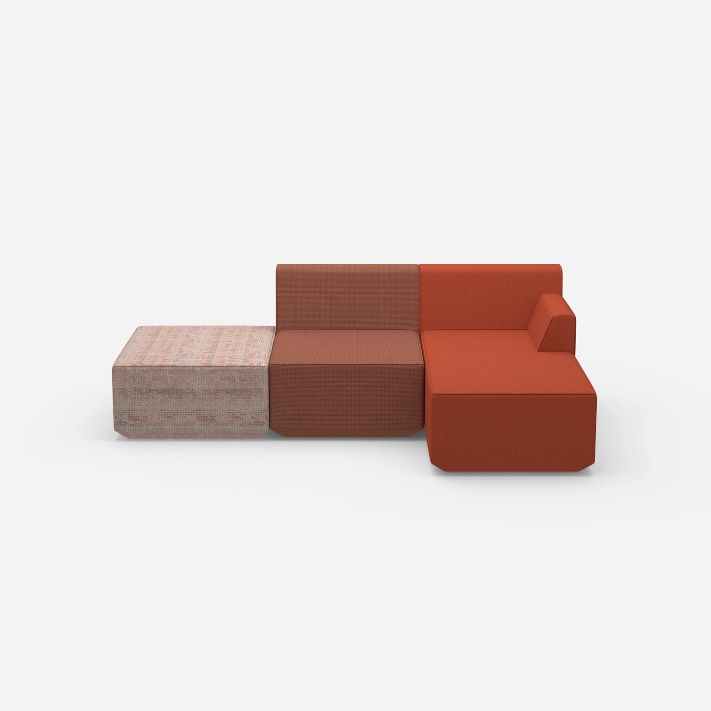 Sofa for 3 people from the front