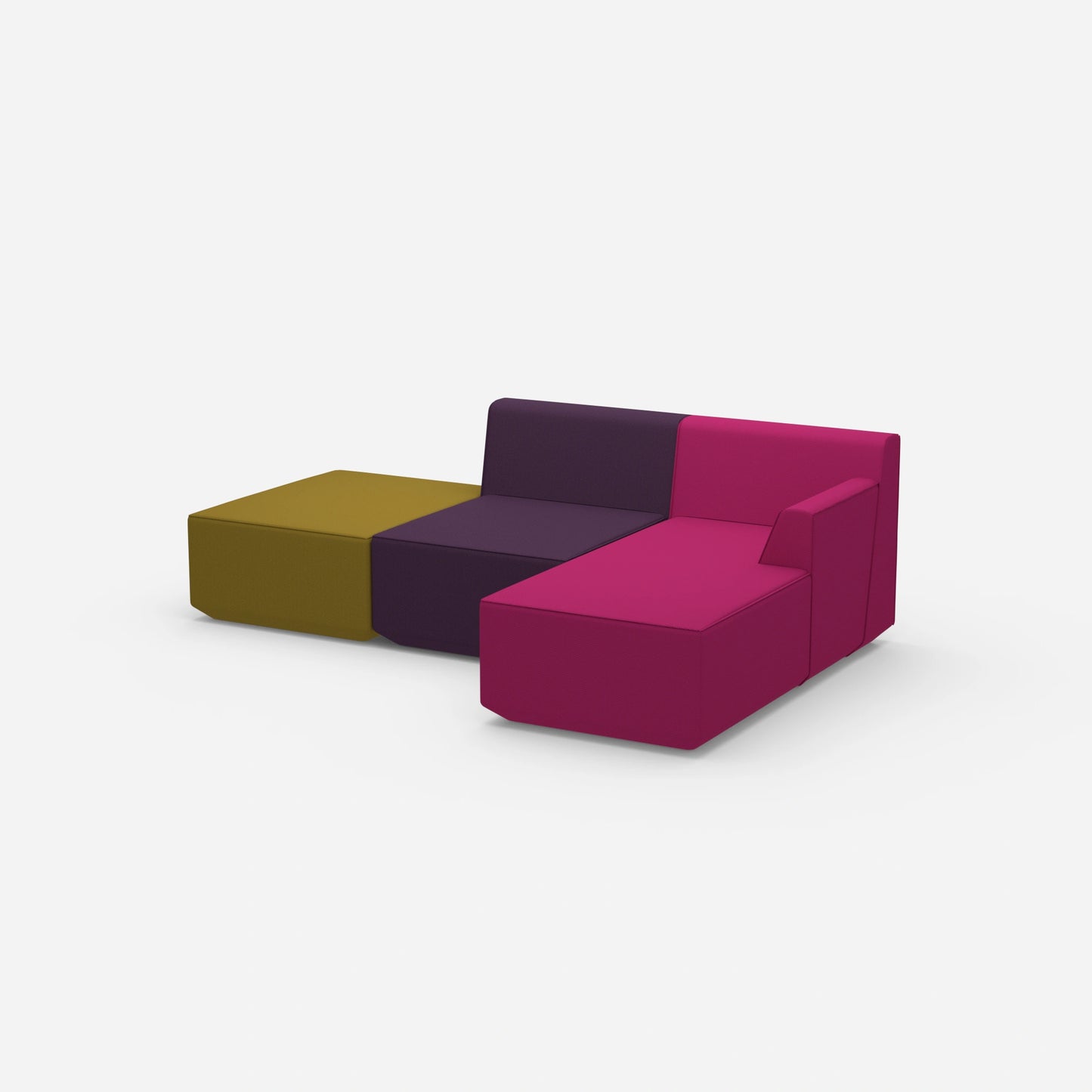 Sofa for 3 people from the side