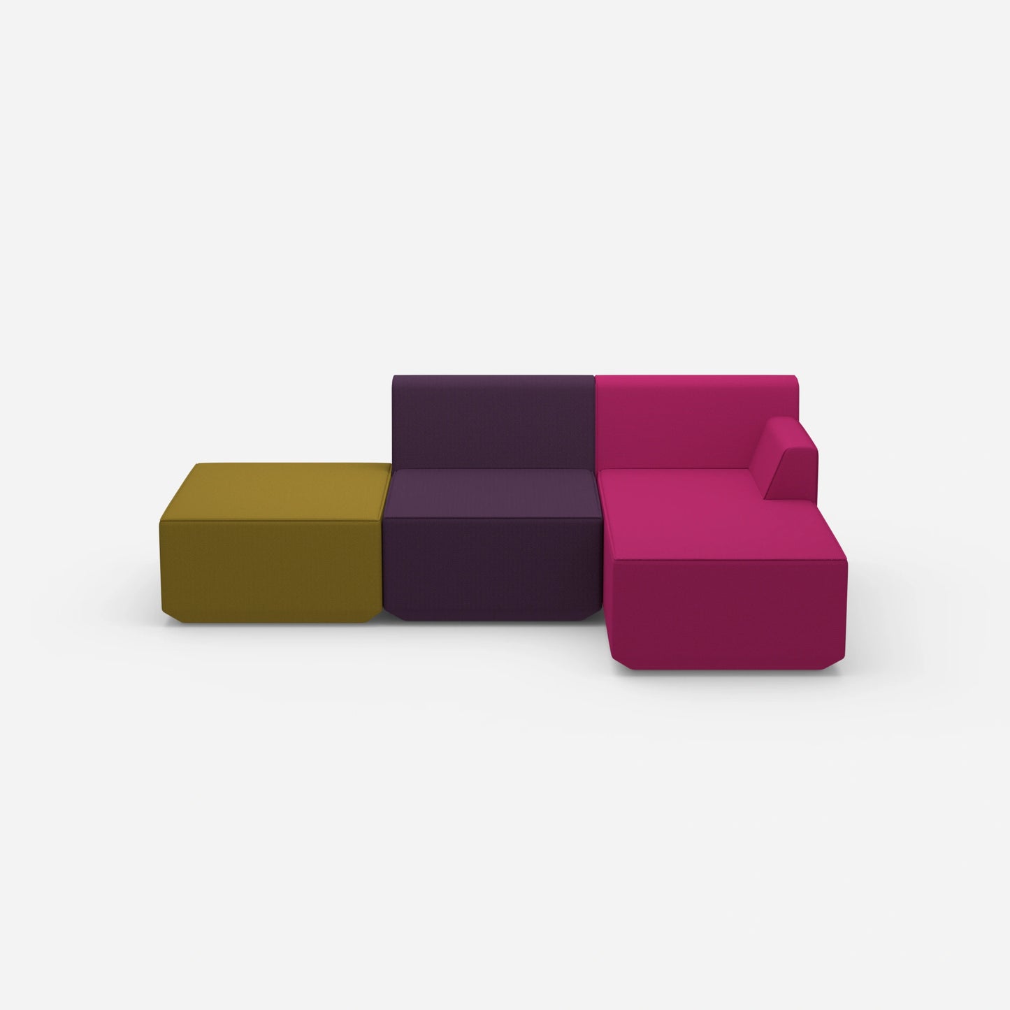 Sofa for 3 people from the front