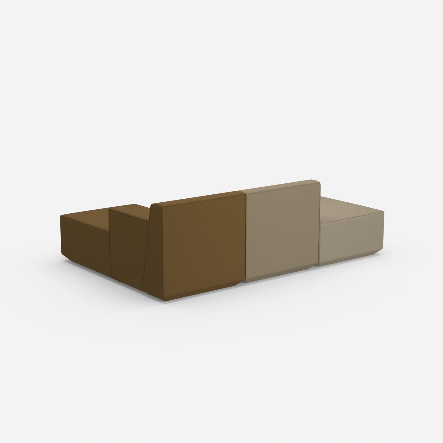 Sofa for 3 people from behind