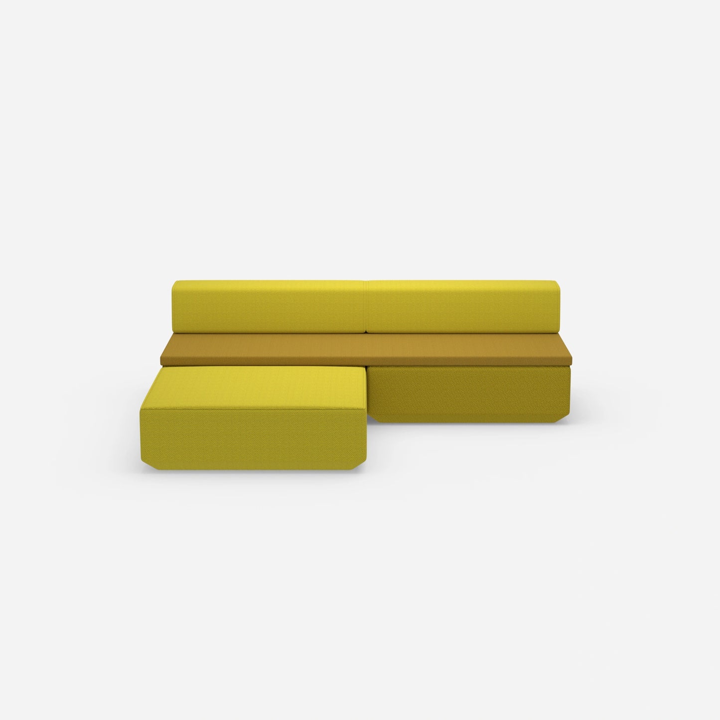 Small sofa bed, front view