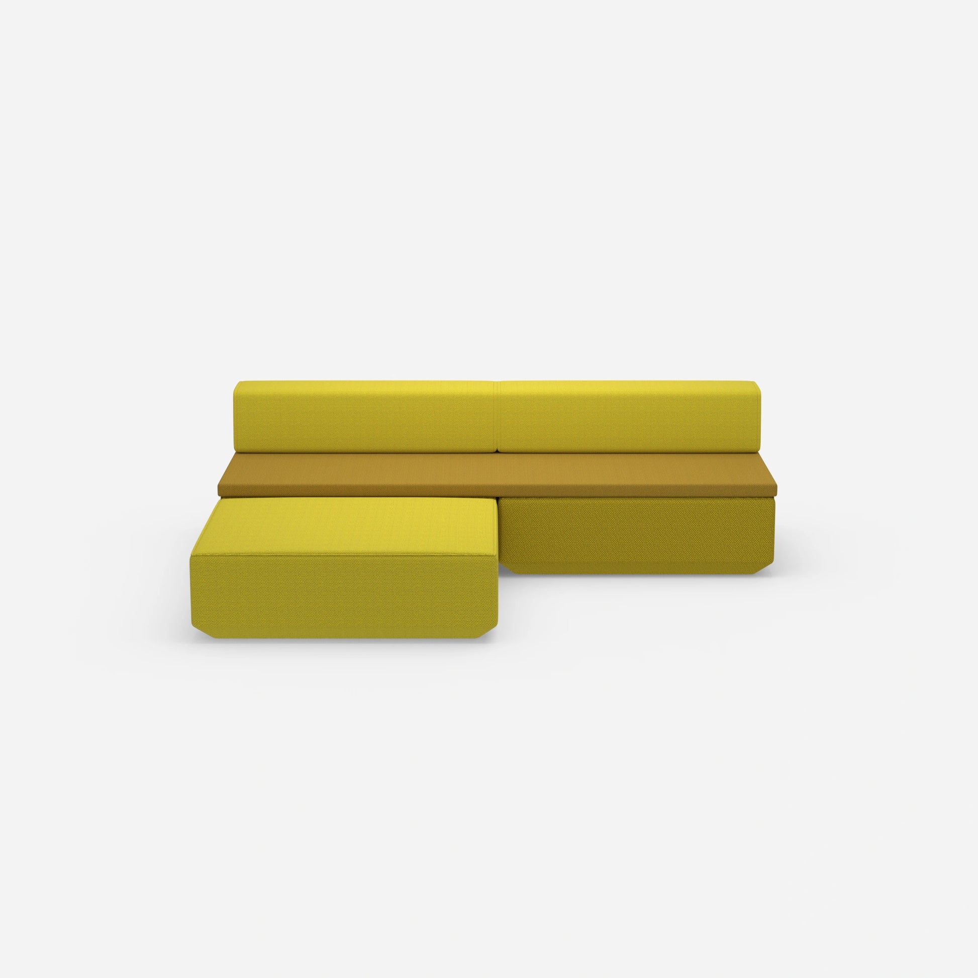 Small sofa bed, front view