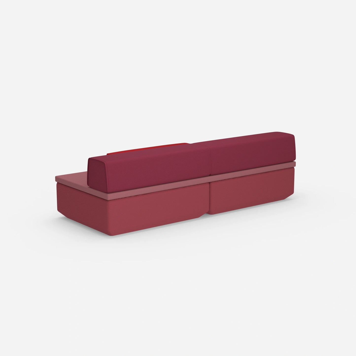 Small sofa bed, rear view