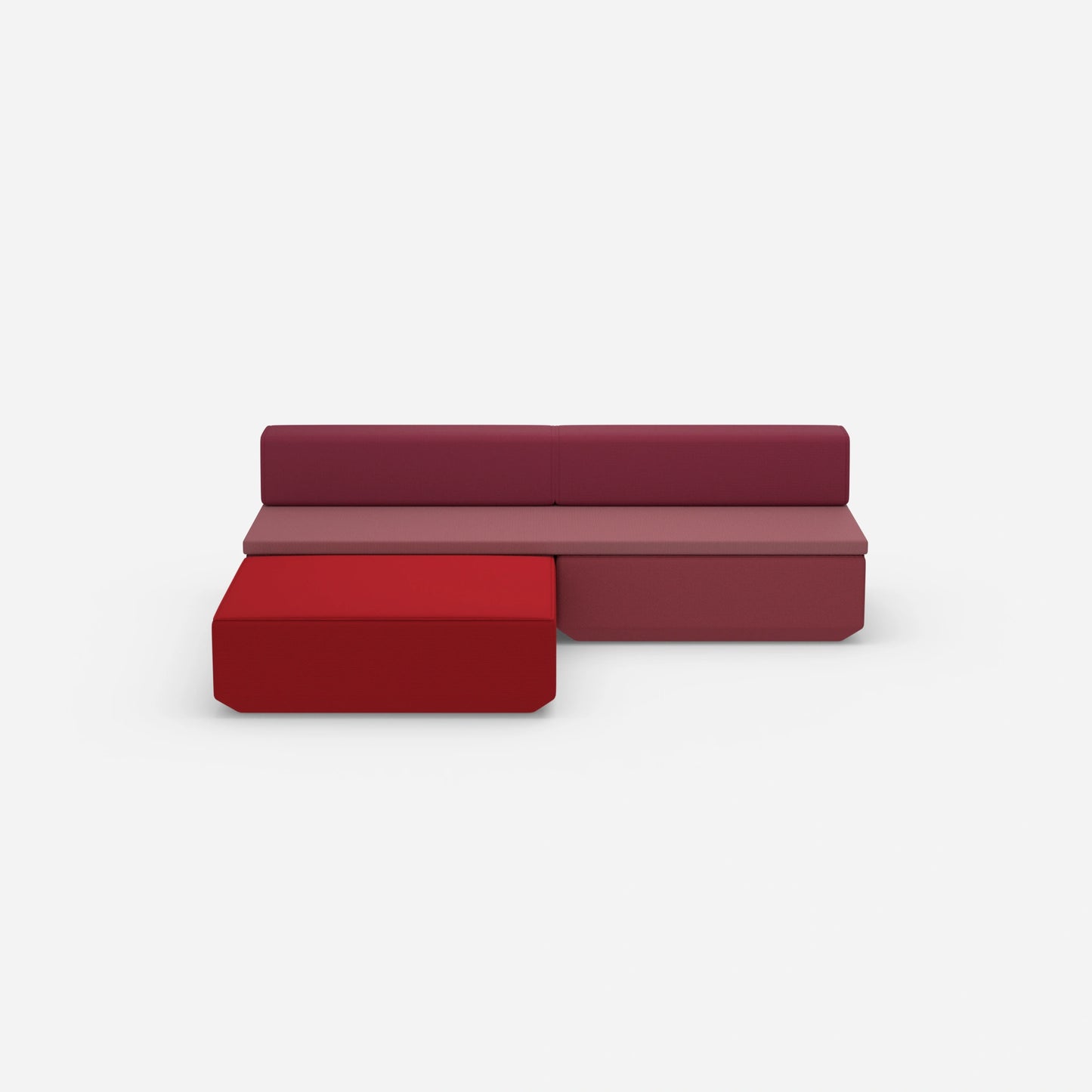 Small sofa bed, front view