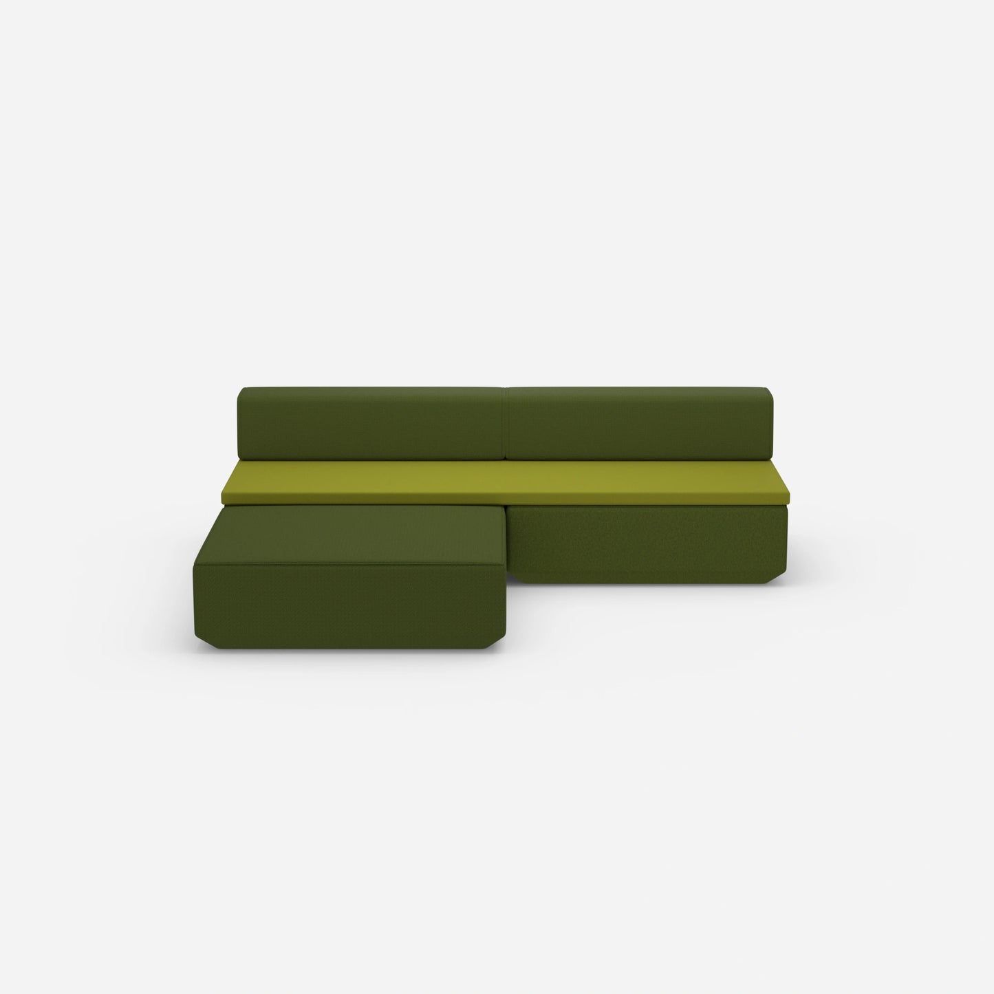 Small sofa bed, front view