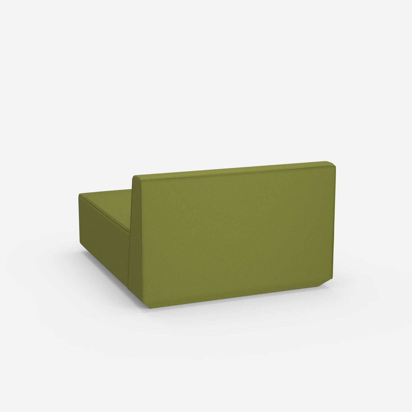 Sofa chaise longue wide from behind