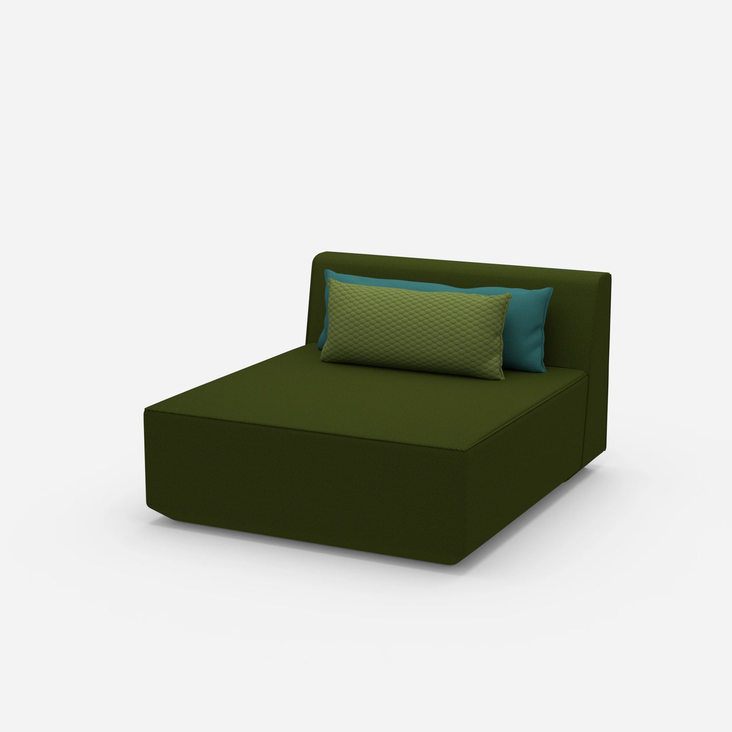 Sofa chaise longue wide from the side