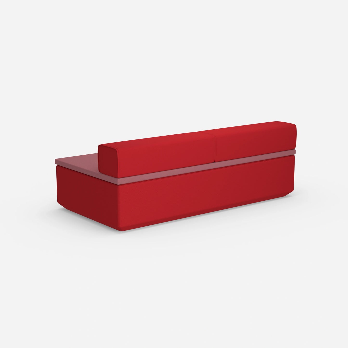 Sofa bed mattress from behind