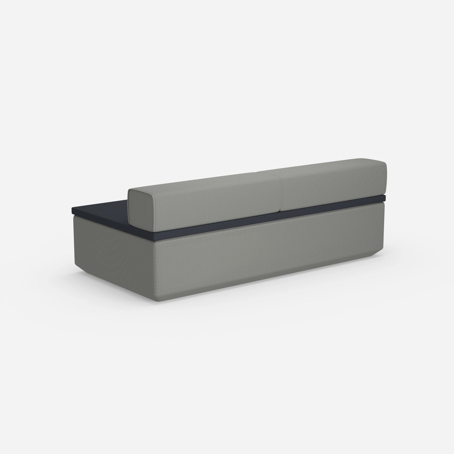 Sofa bed mattress from behind