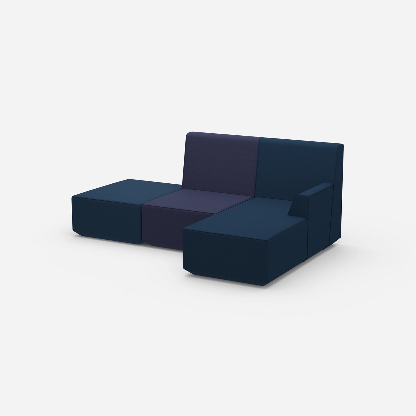 Living room 3-seater sofa from the side