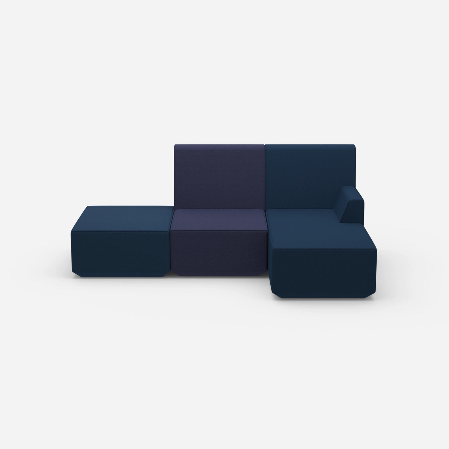 Living room 3-seater sofa from the front