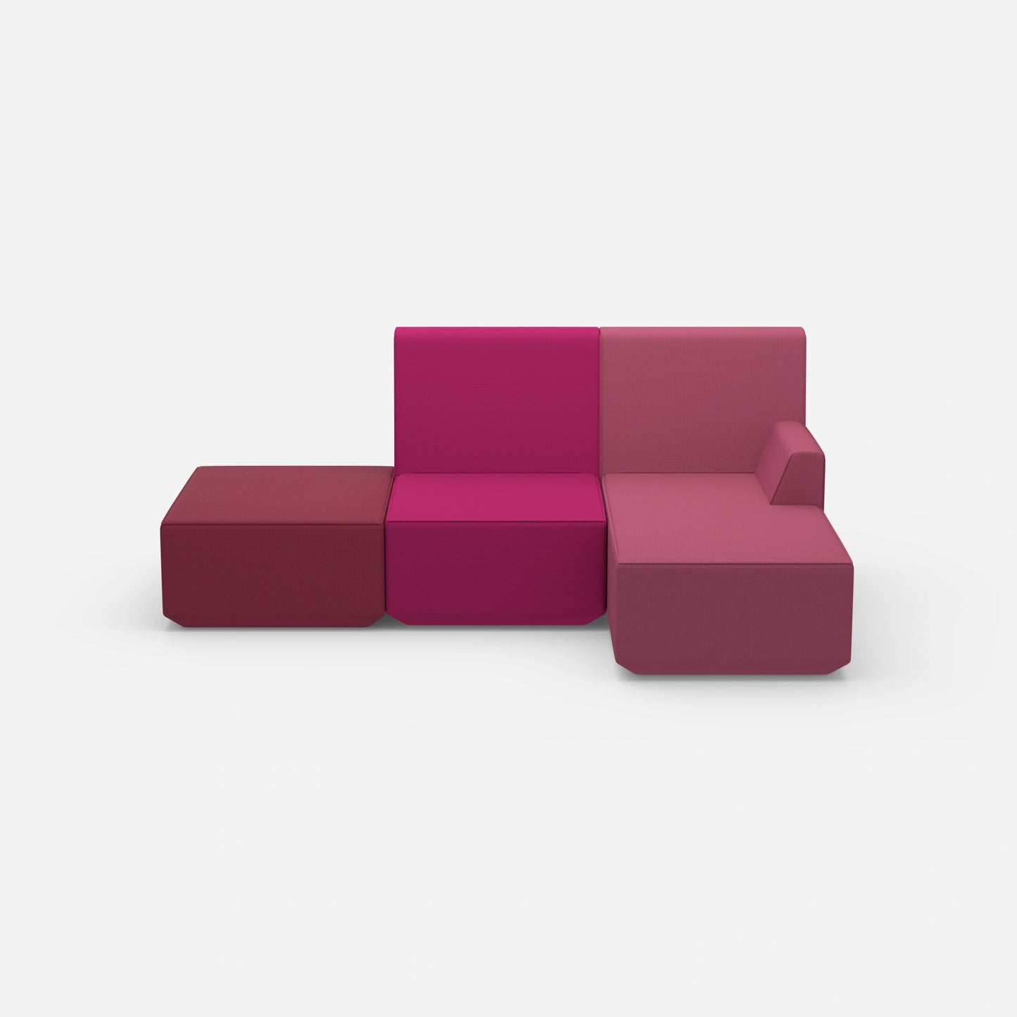 Living room 3-seater sofa from the front